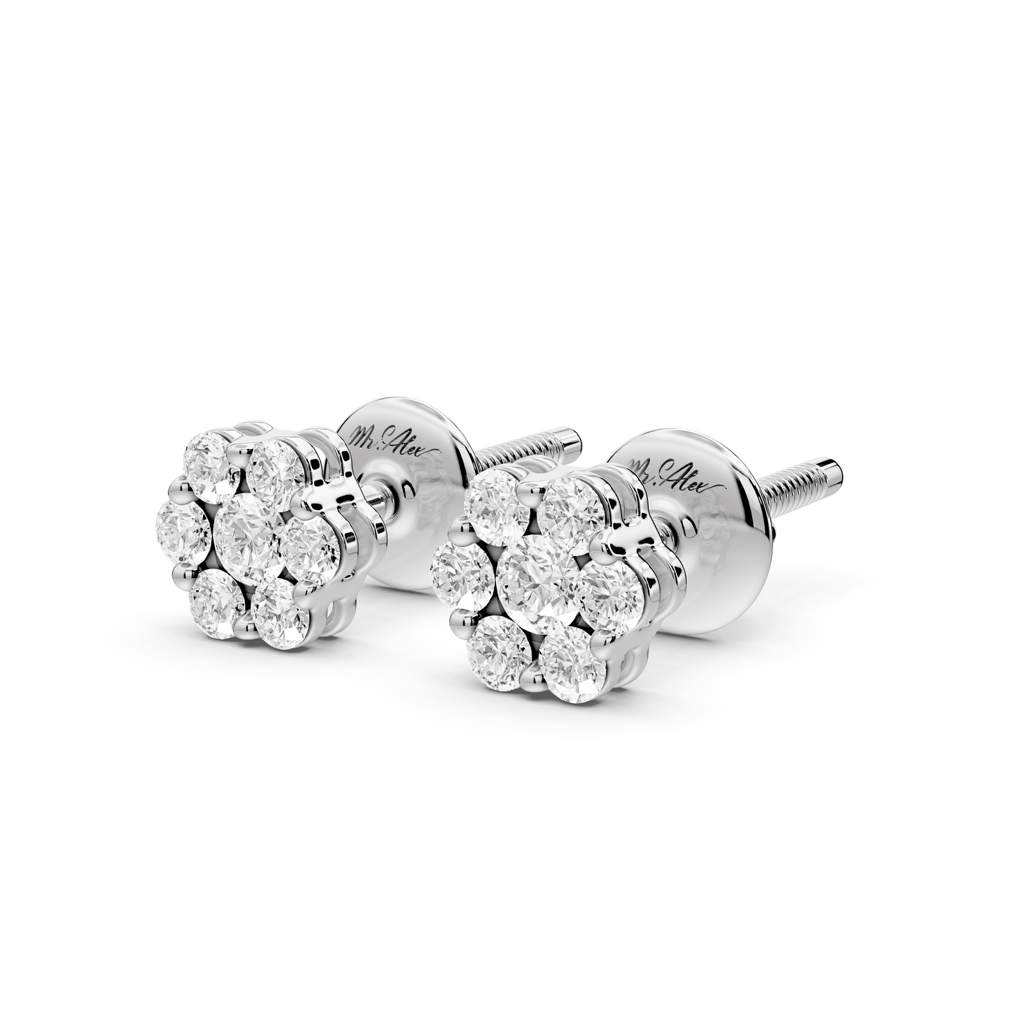 Quinn Earrings White Gold - Mr. Alex Jewelry