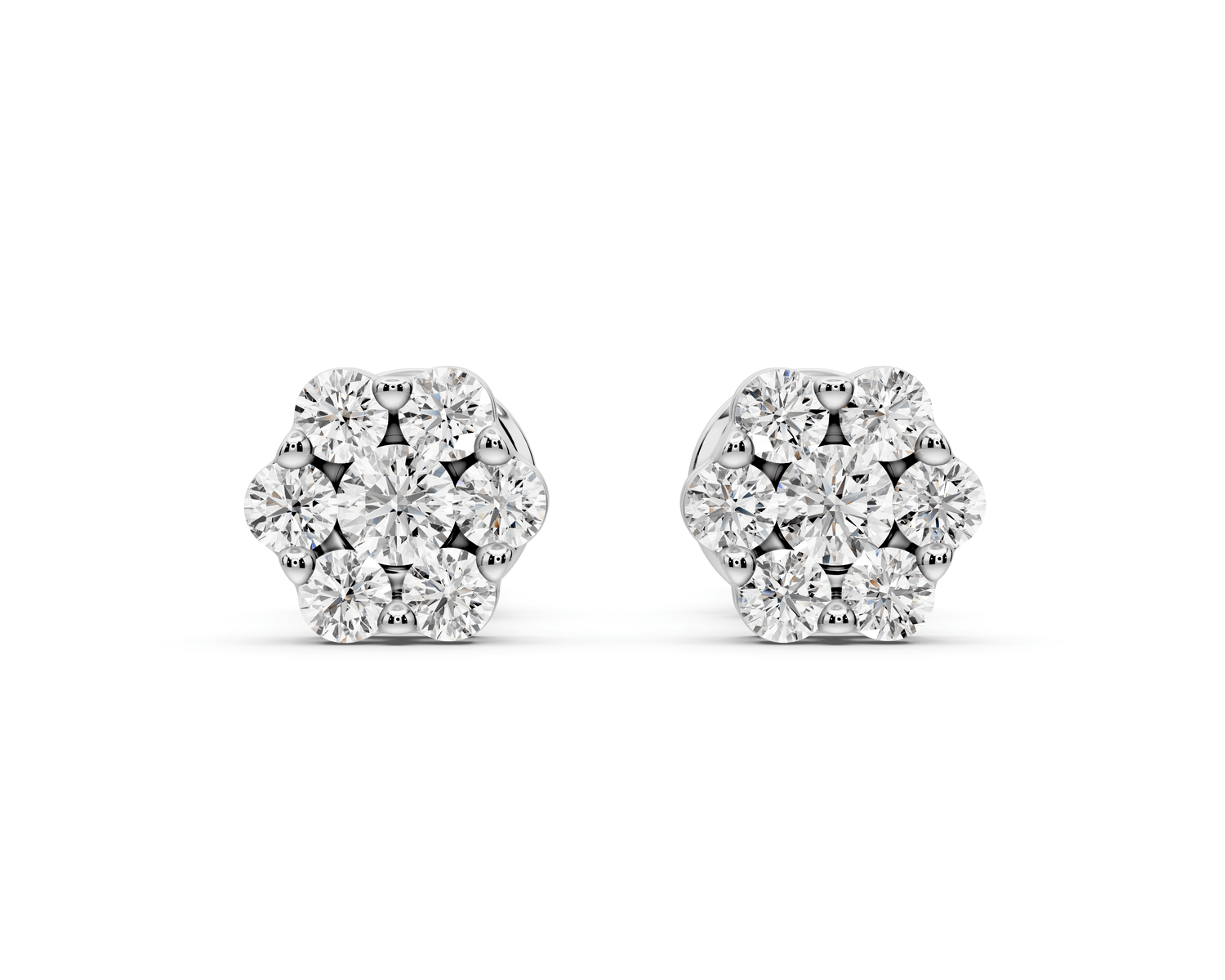 Quinn Earrings White Gold - Mr. Alex Jewelry