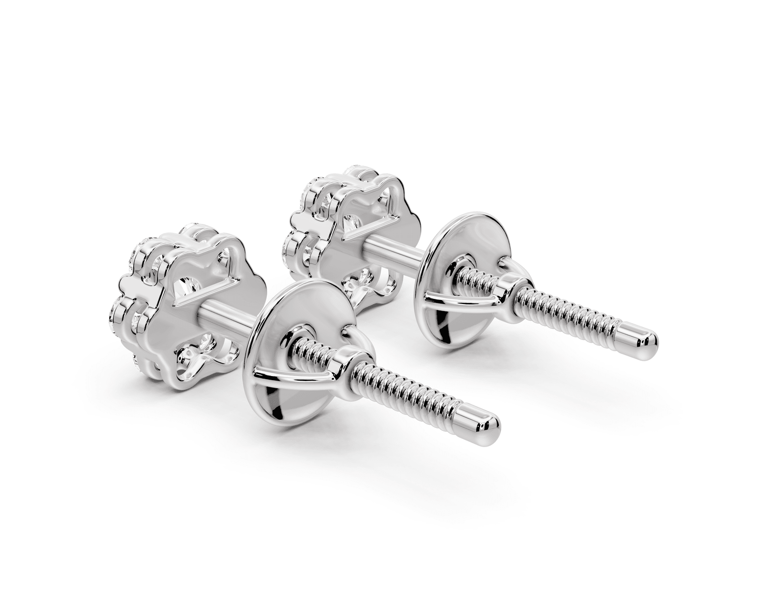 Quinn Earrings White Gold - Mr. Alex Jewelry