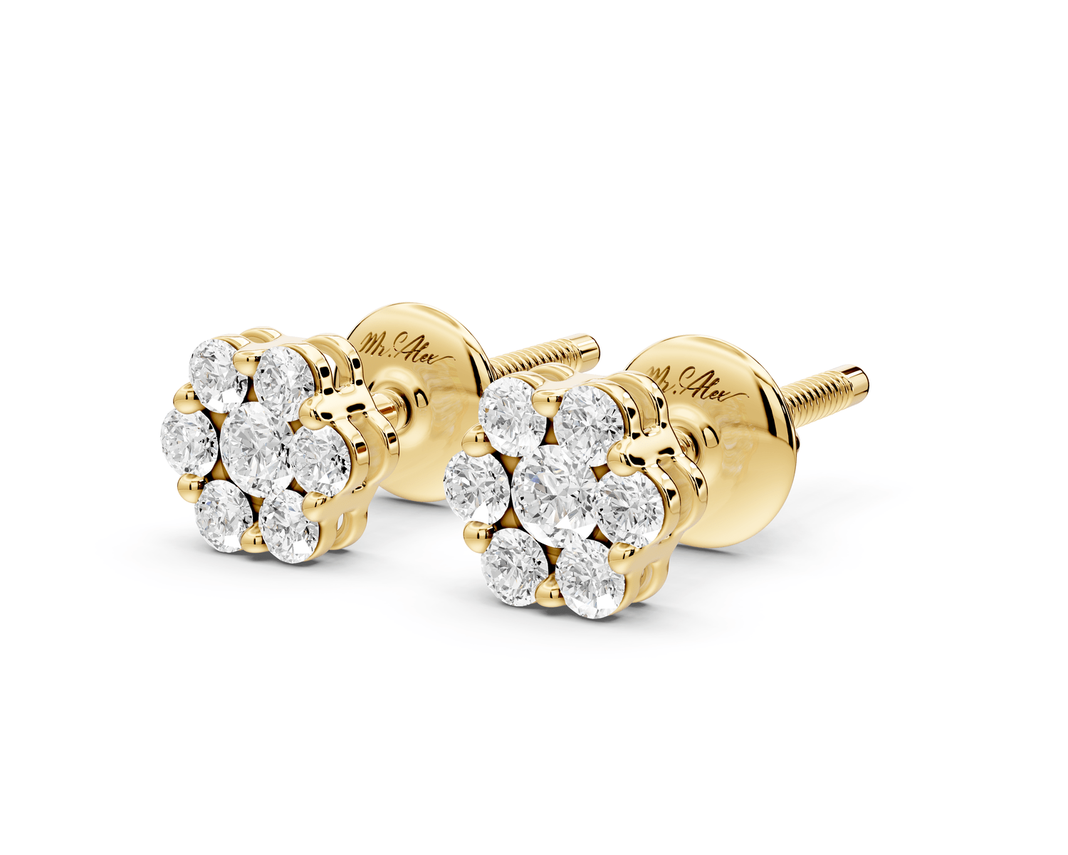 Quinn Earrings Yellow Gold - Mr. Alex Jewelry