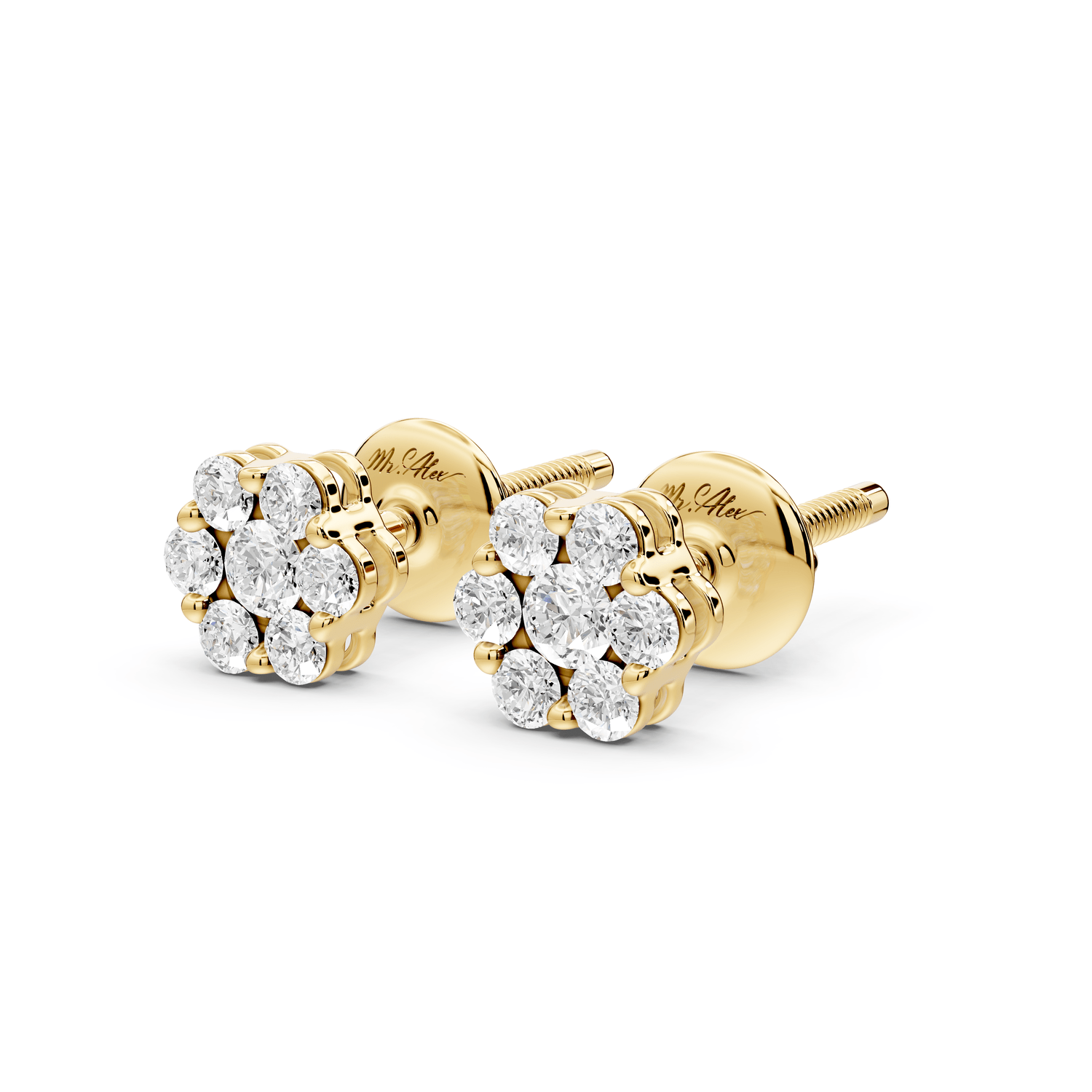 Quinn Earrings Yellow Gold - Mr. Alex Jewelry