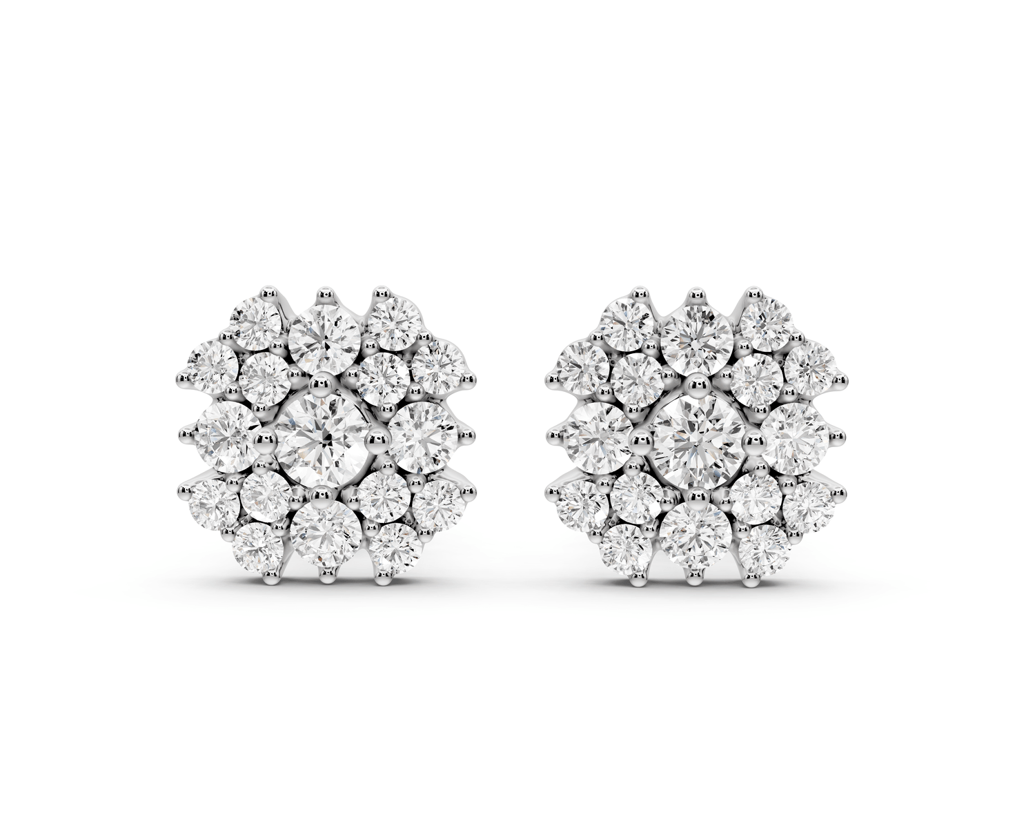 Reese Earrings White Gold - Mr. Alex Jewelry