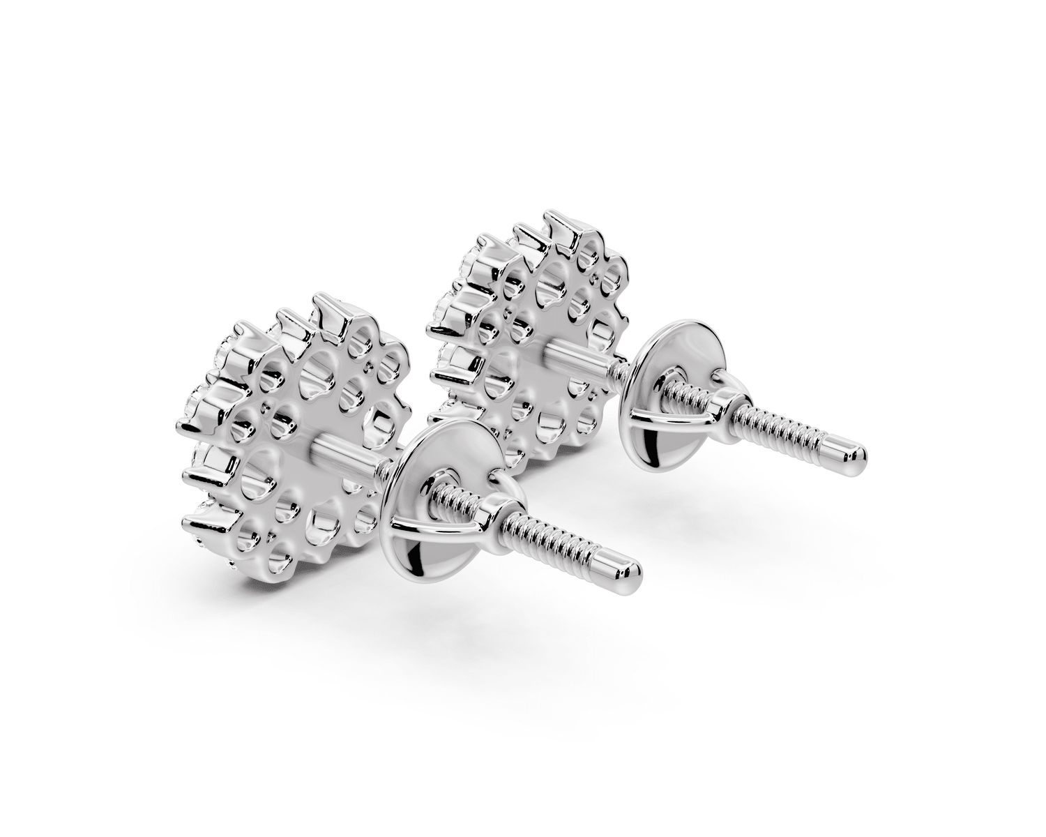 Reese Earrings White Gold - Mr. Alex Jewelry