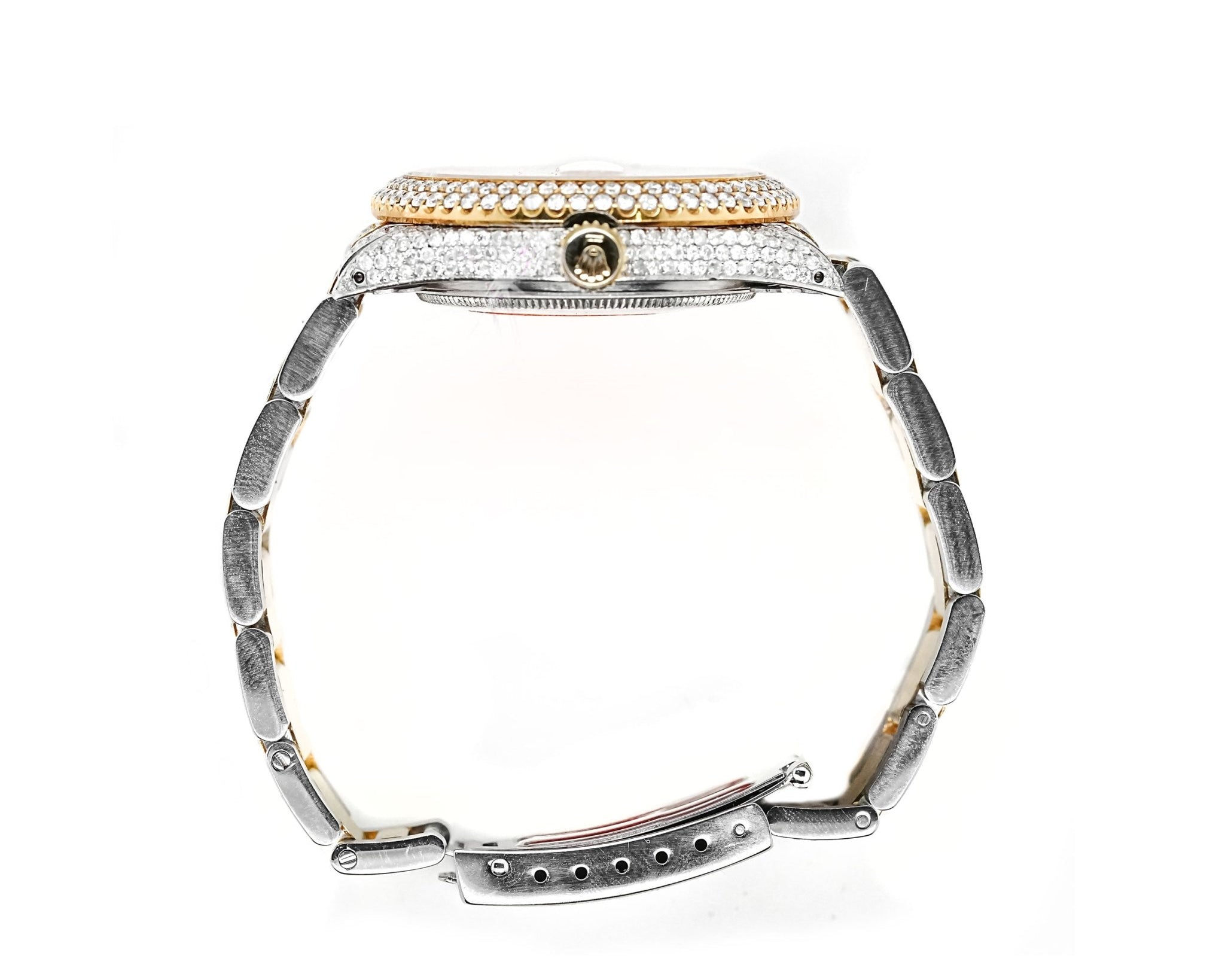 Rolex 36mm Datejust Full Diamonds - Custom Arabic Dial 11.0ct - Mr. Alex Jewelry