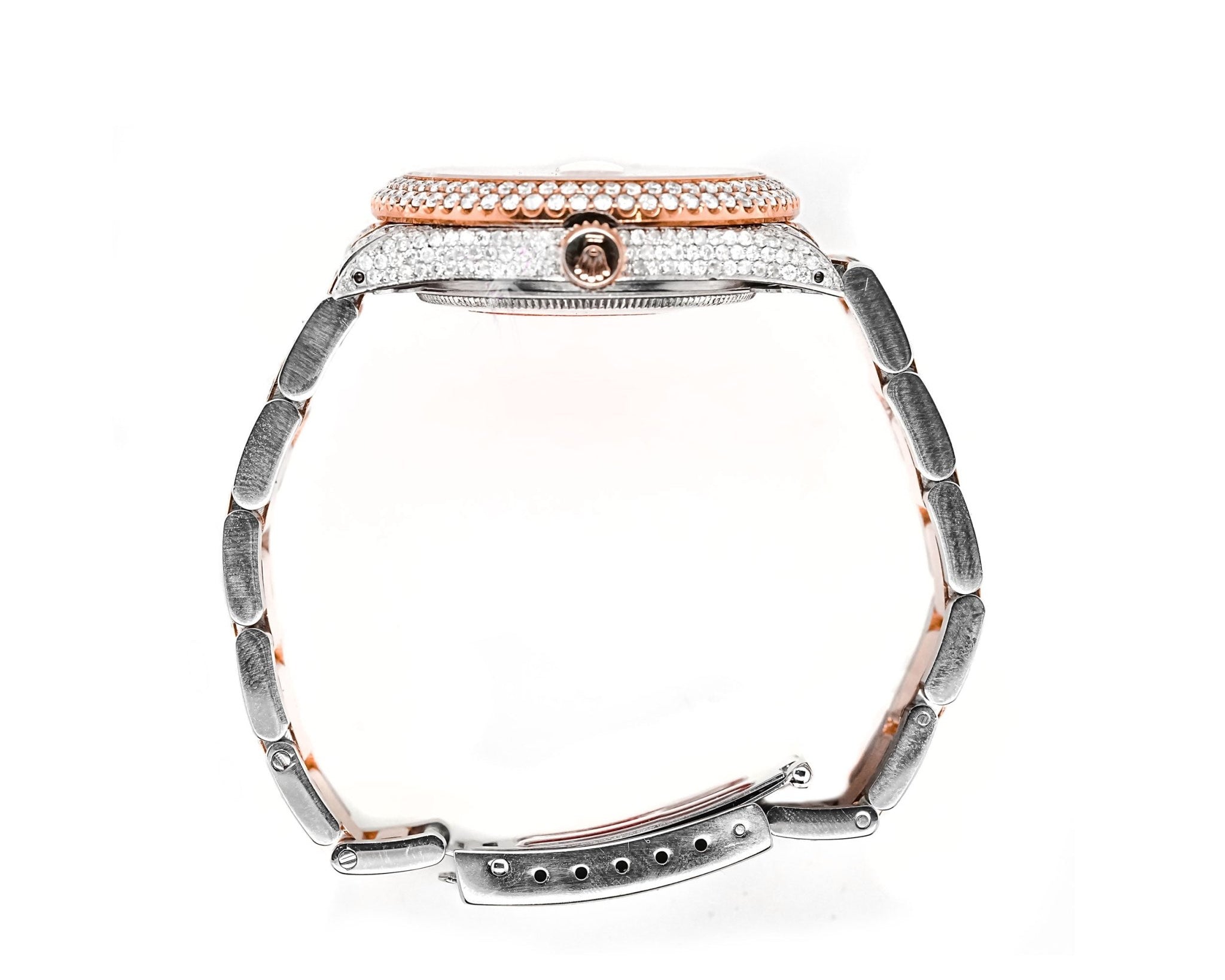 Rolex 36mm Datejust Full Diamonds - Custom Arabic Dial 11.0ct - Mr. Alex Jewelry