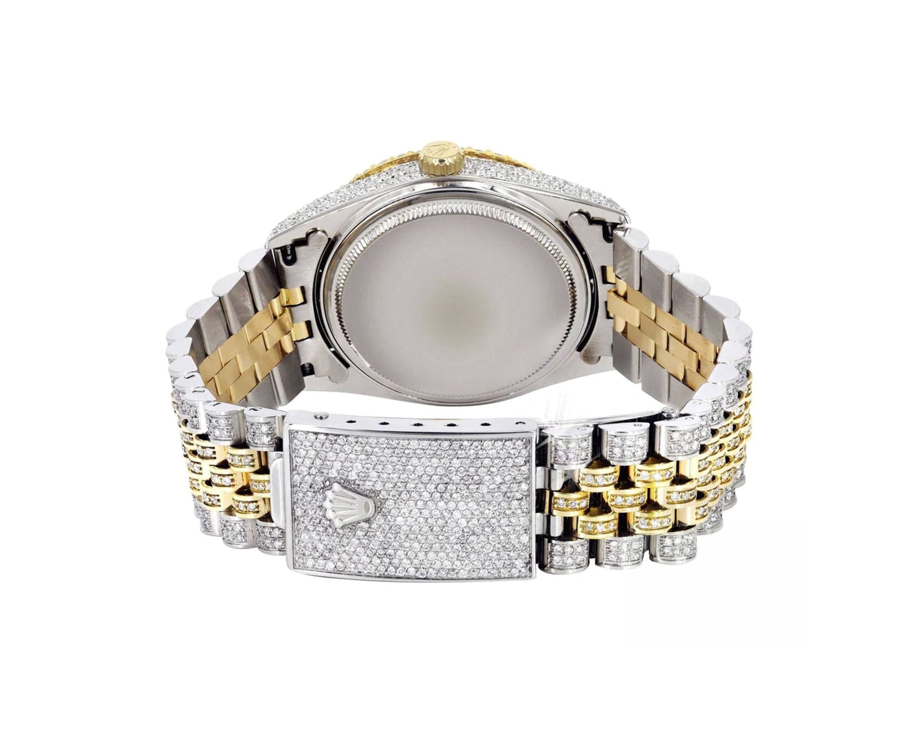 Rolex 36mm Datejust Full Diamonds - Custom Roman Dial 11.0ct - Mr. Alex Jewelry