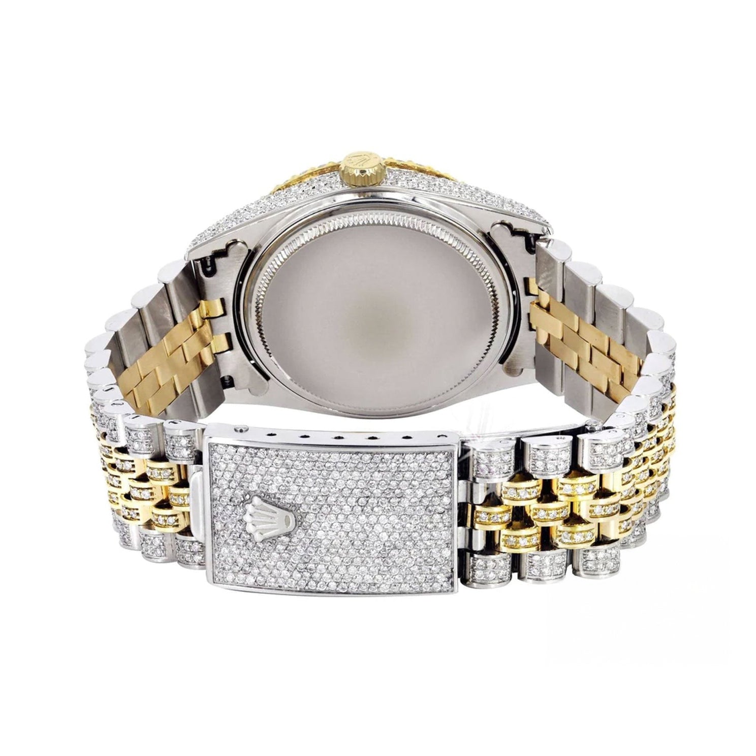Rolex 36mm Datejust Full Diamonds - Custom Roman Dial 11.0ct - Mr. Alex Jewelry