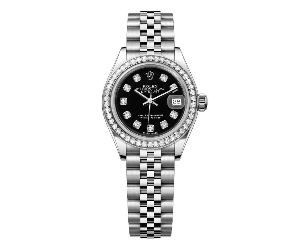 Rolex DateJust 26mm Black Dial-Diamond Bezel 1.50ct - Watches | Mr