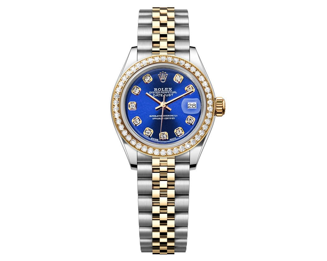 Rolex DateJust 26mm Blue Gem Dial - Diamond Bezel 1.50ct - Mr. Alex Jewelry