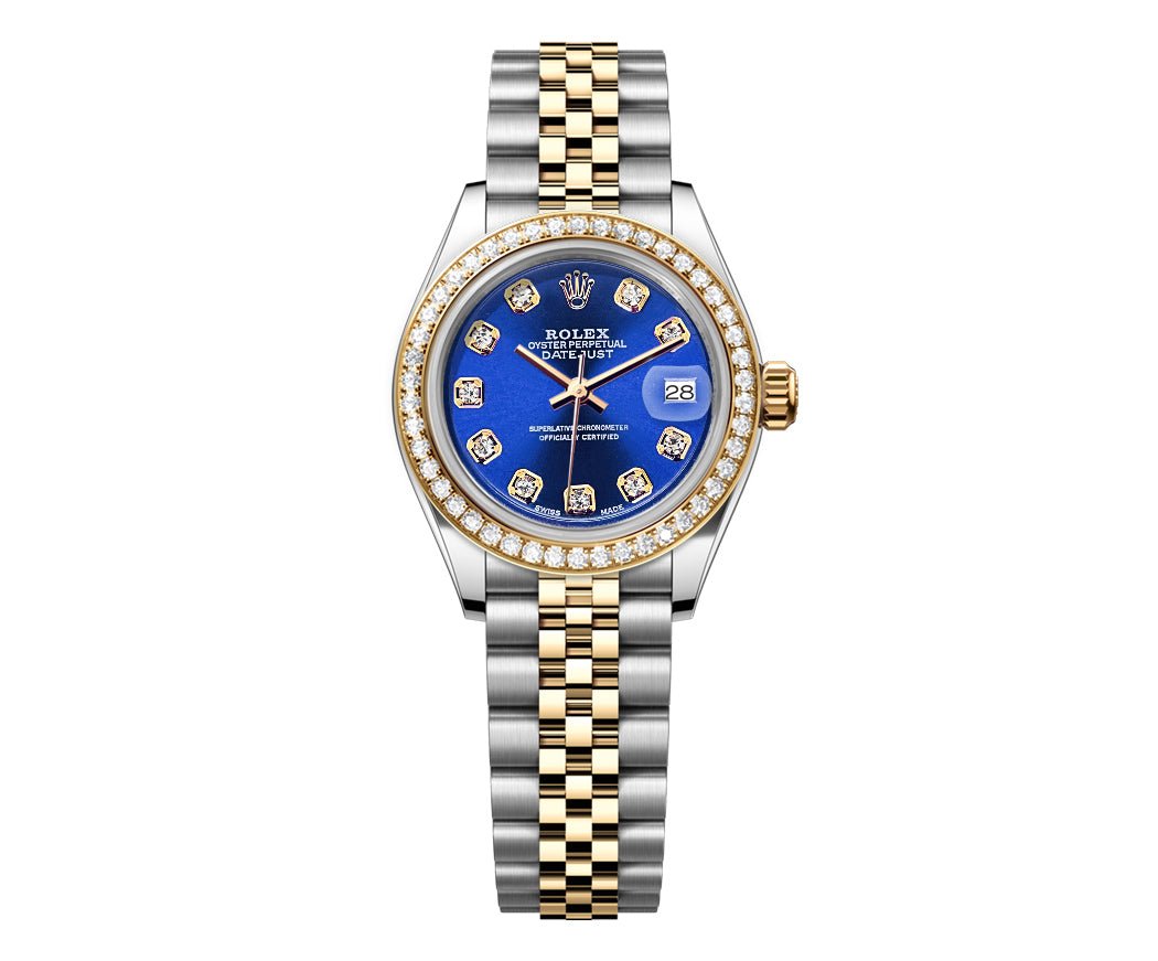 Rolex DateJust 26mm Blue Gem Dial - Diamond Bezel 1.50ct - Mr. Alex Jewelry