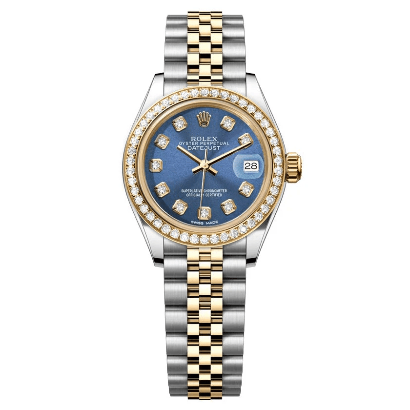 Rolex DateJust 26mm Blue Gem Dial - Diamond Bezel 1.50ct - Mr. Alex Jewelry