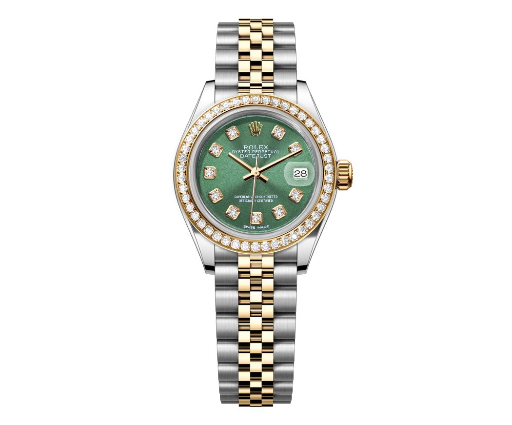 Rolex DateJust 26mm Green Dial-Diamond Bezel 1.50ct - Mr. Alex Jewelry