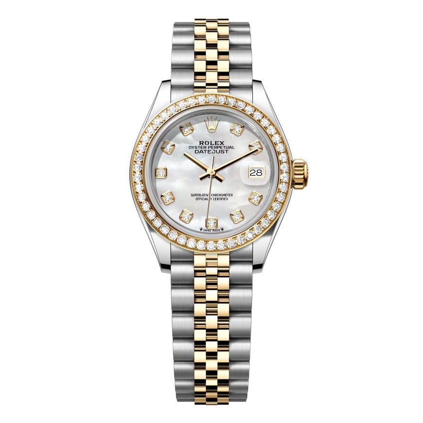 Rolex DateJust 26mm Pearl Dial-Diamond Bezel 1.50ct - Mr. Alex Jewelry