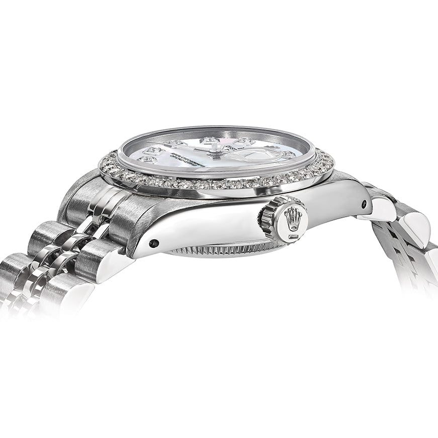Rolex DateJust 26mm Pearl Dial - Diamond Bezel 1.50ct - Mr. Alex Jewelry