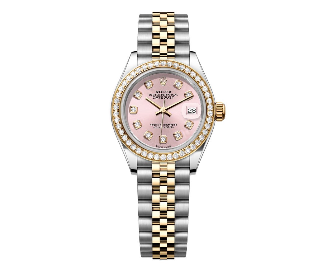 Rolex DateJust 26mm Pink Gem Dial - Diamond Bezel 1.50ct - Mr. Alex Jewelry