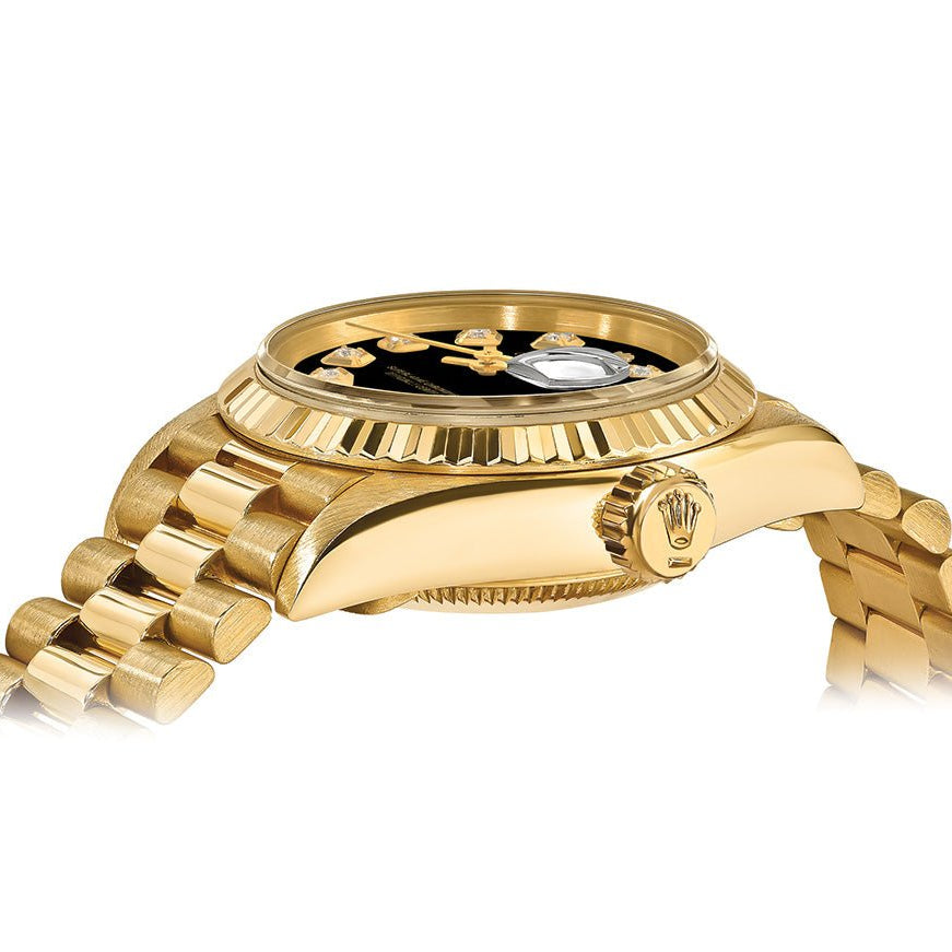 Rolex Datejust 26mm President - Black Gem Dial - Mr. Alex Jewelry