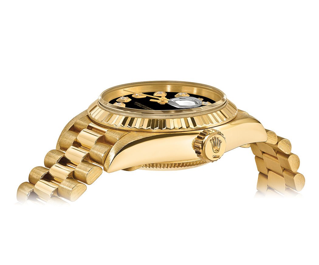 Rolex Datejust 26mm President - Black Gem Dial - Mr. Alex Jewelry