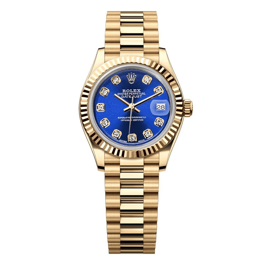 Rolex Datejust 26mm President - Blue Gem Dial - Mr. Alex Jewelry