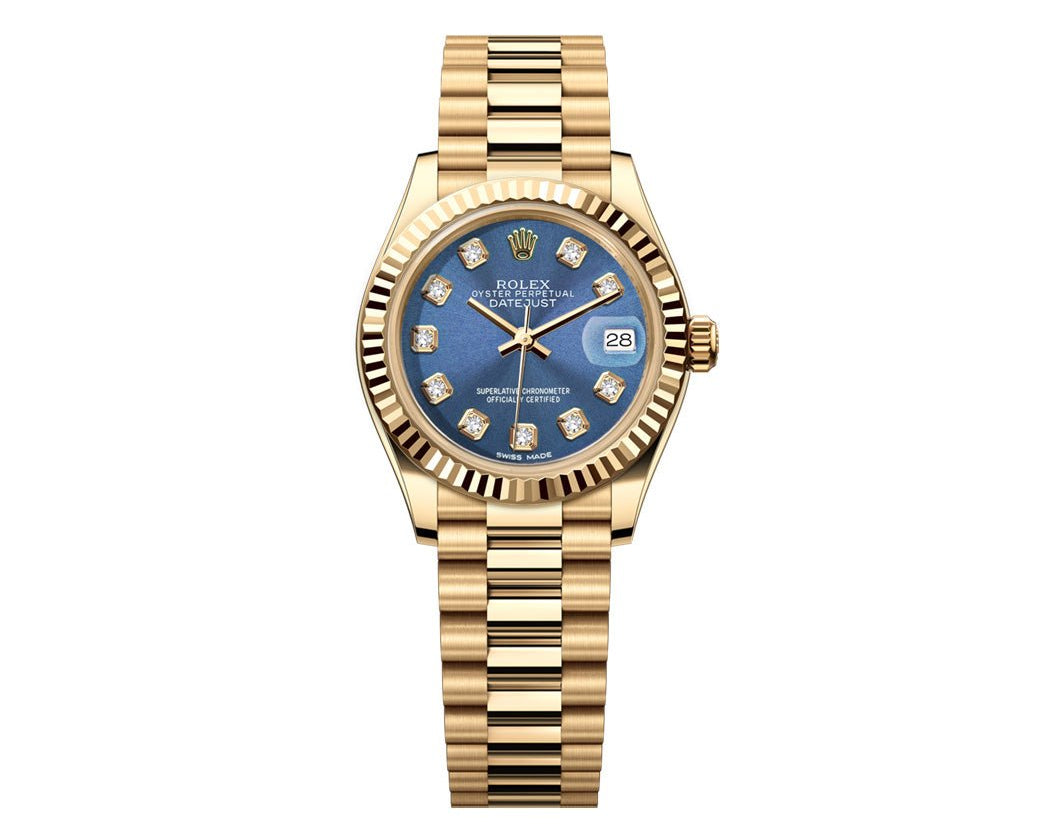 Rolex Datejust 26mm President - Blue Gem Dial - Mr. Alex Jewelry