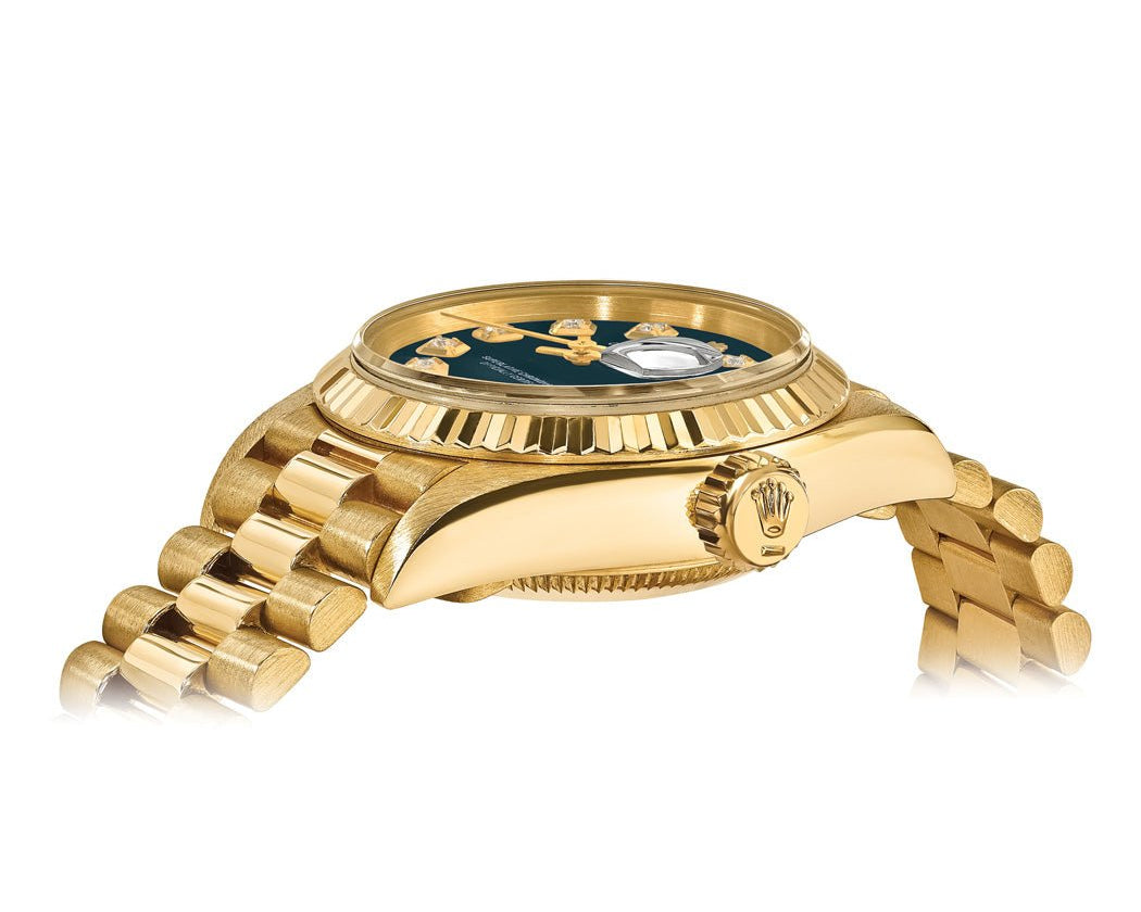 Rolex Datejust 26mm President - Blue Gem Dial - Mr. Alex Jewelry