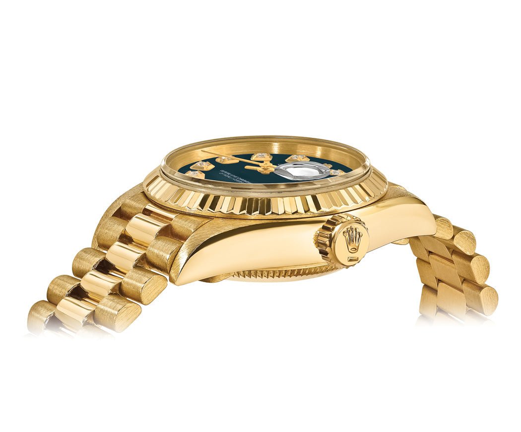 Rolex Datejust 26mm President - Blue Gem Dial - Mr. Alex Jewelry