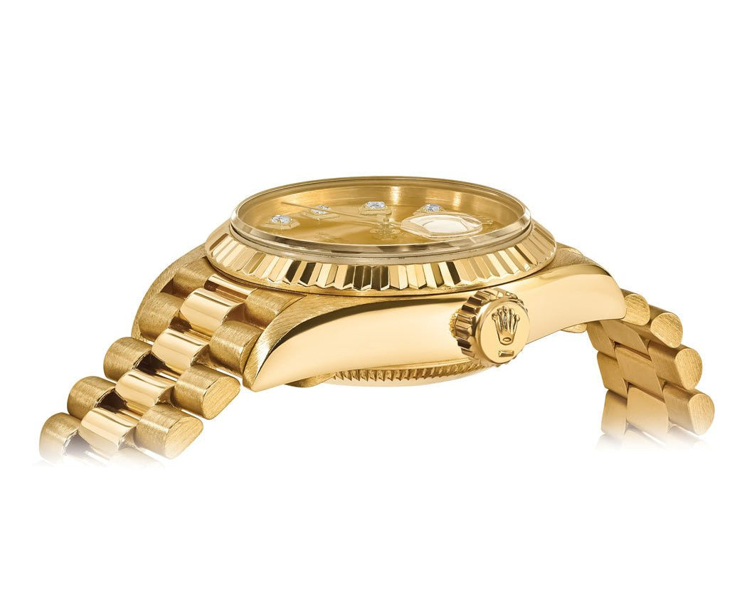 Rolex Datejust 26mm President - Champage Gem Dial - Mr. Alex Jewelry