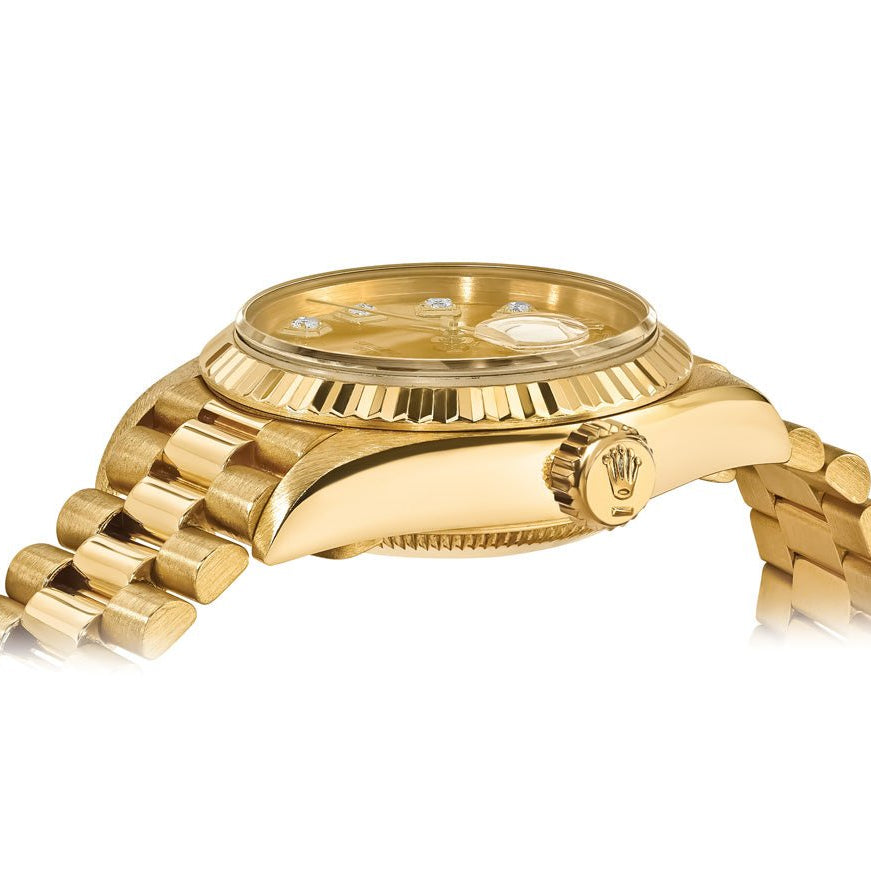 Rolex Datejust 26mm President - Champage Gem Dial - Mr. Alex Jewelry