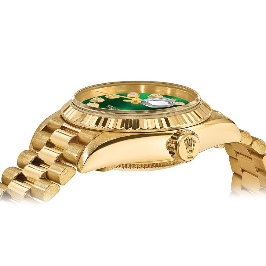 Rolex Datejust 26mm President - Green Gem Dial - Mr. Alex Jewelry