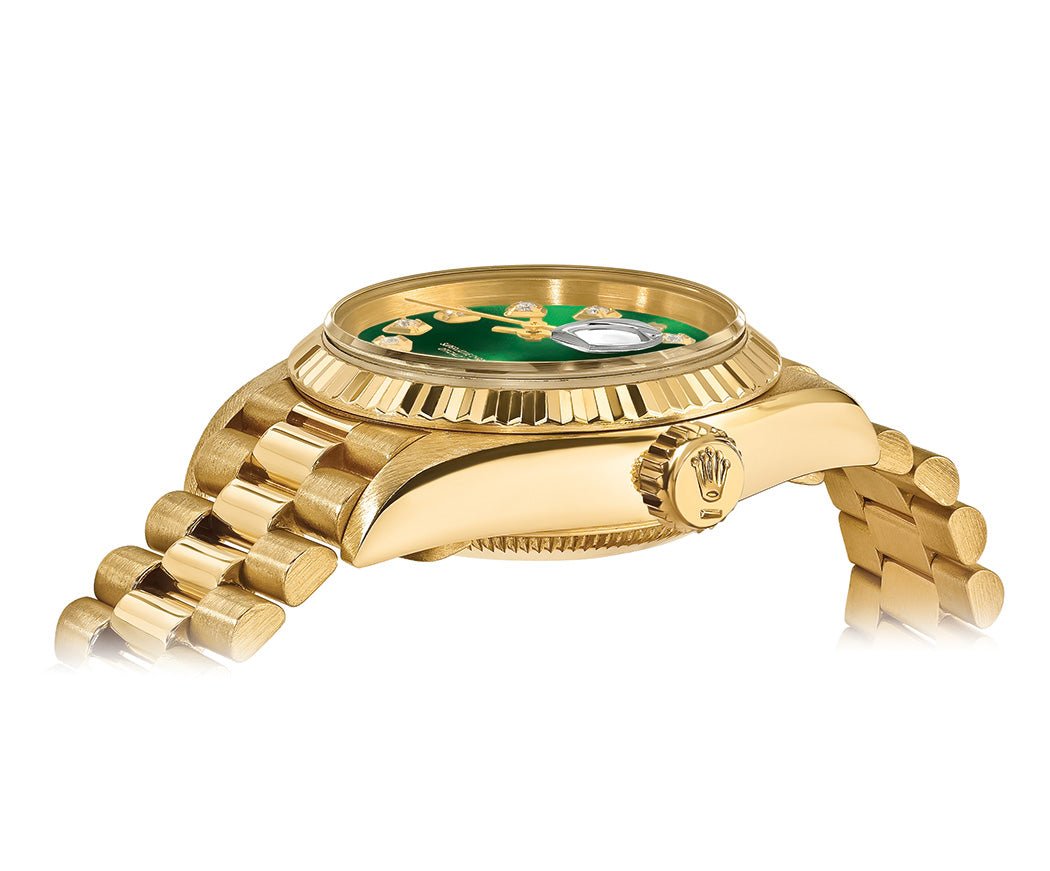 Rolex Datejust 26mm President - Green Gem Dial - Mr. Alex Jewelry