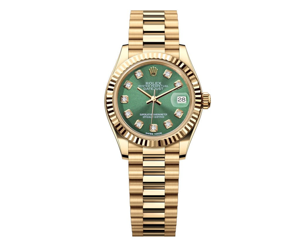 Rolex Datejust 26mm President - Green Gem Dial - Mr. Alex Jewelry