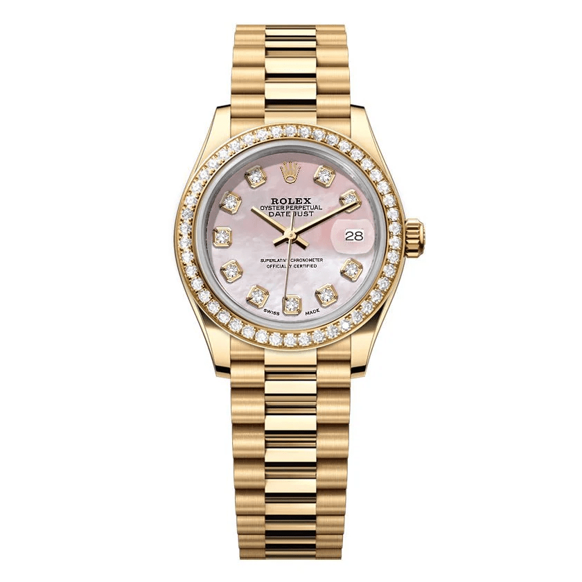 Rolex Datejust 26mm President Pink Gem Dial - Diamond Bezel - Mr. Alex Jewelry