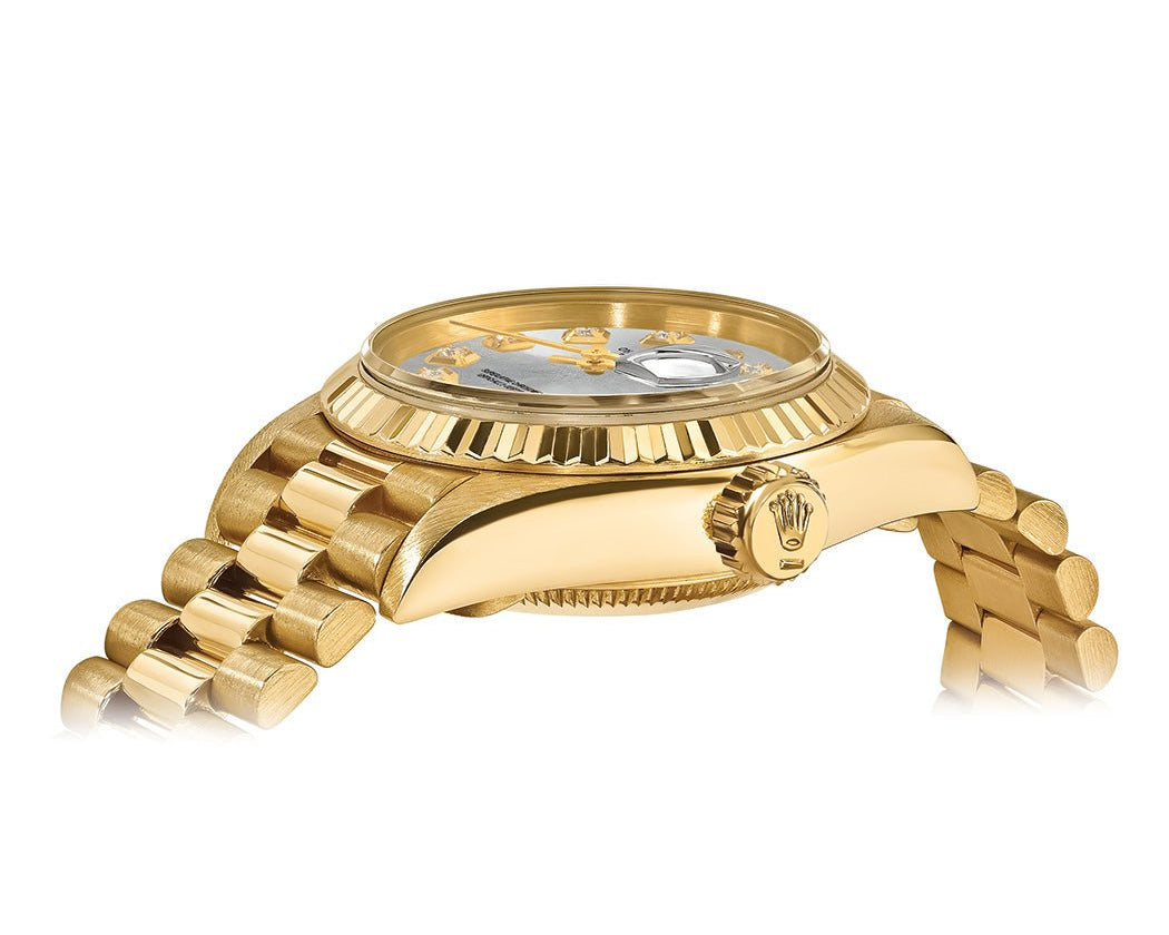 Rolex Datejust 26mm President - Silver Gem Dial - Mr. Alex Jewelry