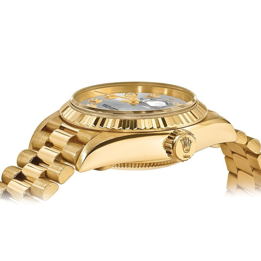 Rolex Datejust 26mm President - Silver Gem Dial - Mr. Alex Jewelry