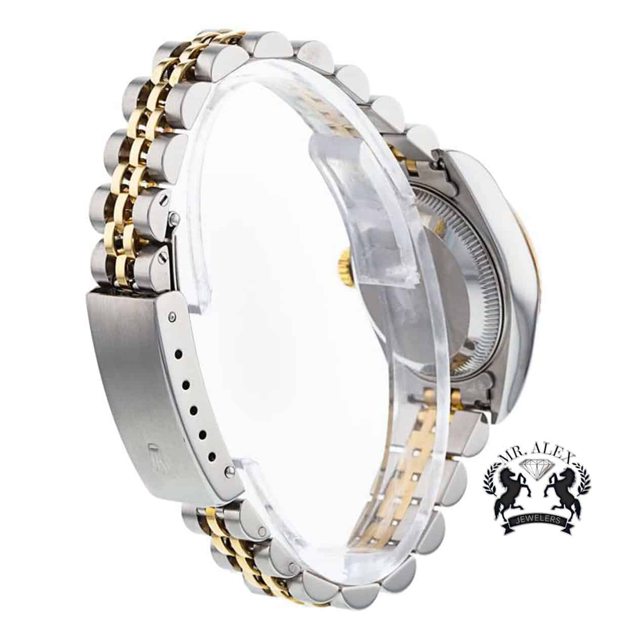 Rolex DateJust 26mm Salmon Dial-Diamond Bezel 1.50ct - Mr. Alex Jewelry