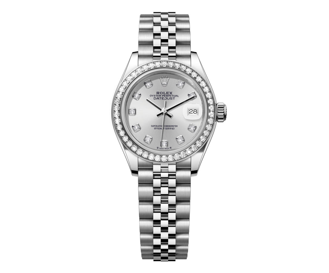 Rolex DateJust 26mm Silver Dial-Diamond Bezel 1.50ct - Watches