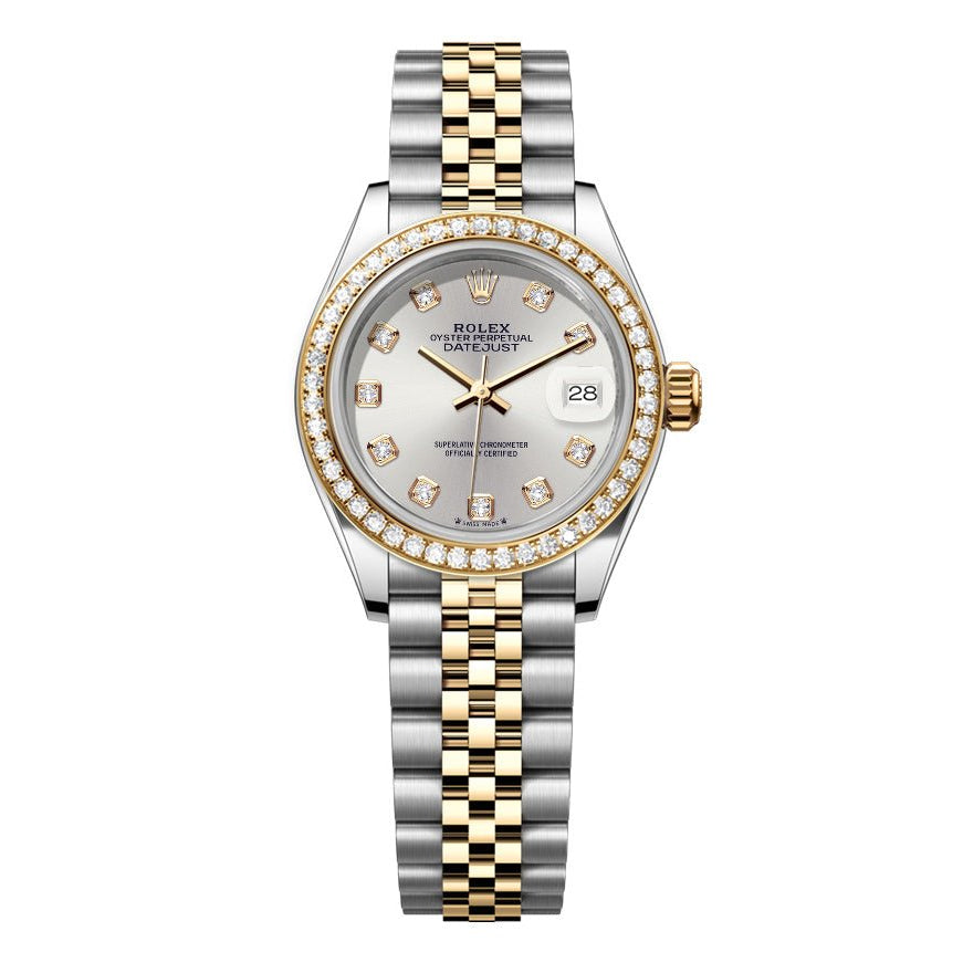 Rolex DateJust 26mm Silver Gem Dial - Diamond Bezel 1.50ct - Mr. Alex Jewelry