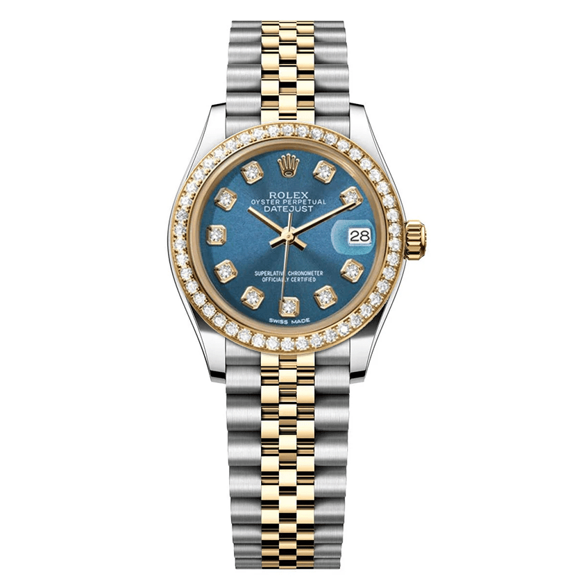 Rolex DateJust 31mm Blue Gem Dial - Diamond Bezel 1.85ct - Mr. Alex Jewelry