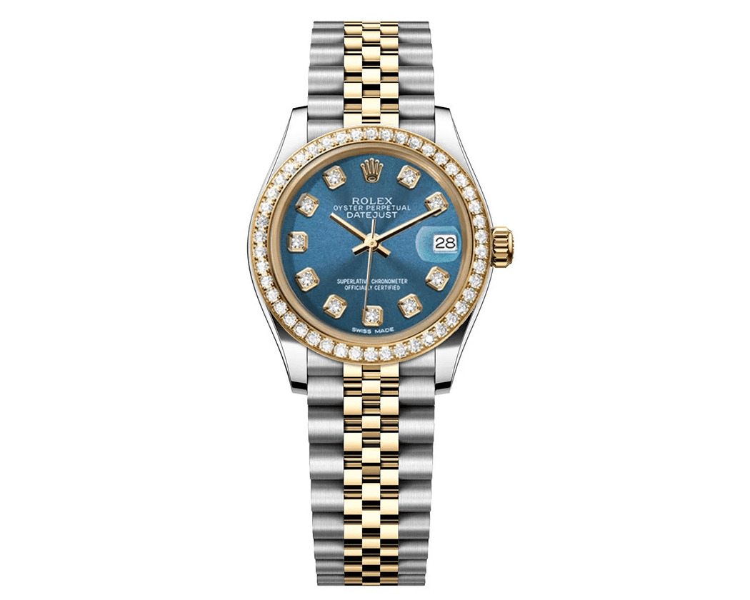 Rolex DateJust 31mm Blue Gem Dial - Diamond Bezel 1.85ct - Mr. Alex Jewelry
