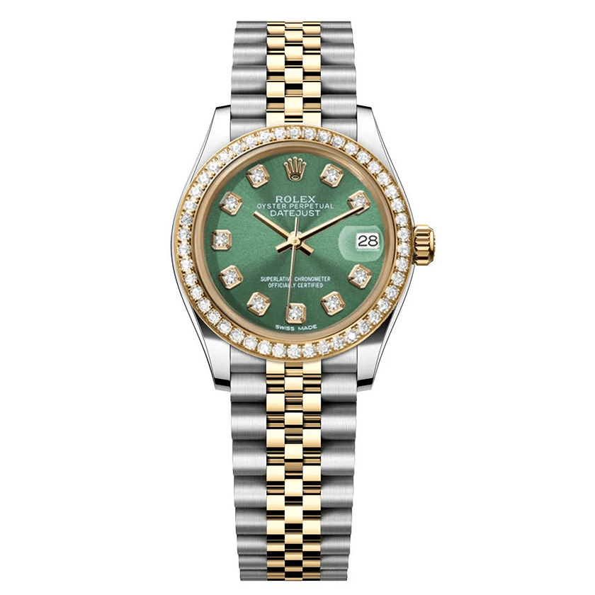 Rolex DateJust 31mm Green Gem Dial - Diamond Bezel 1.85ct - Mr. Alex Jewelry