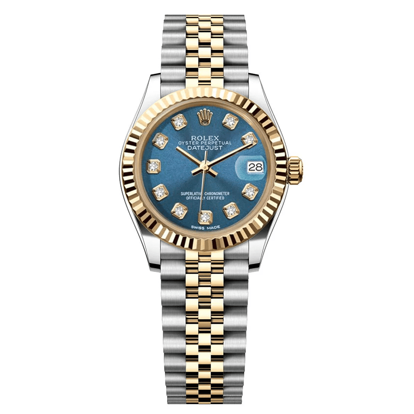 Rolex DateJust 31mm Jubilee 2 Tone - Blue Gem Dial - Mr. Alex Jewelry