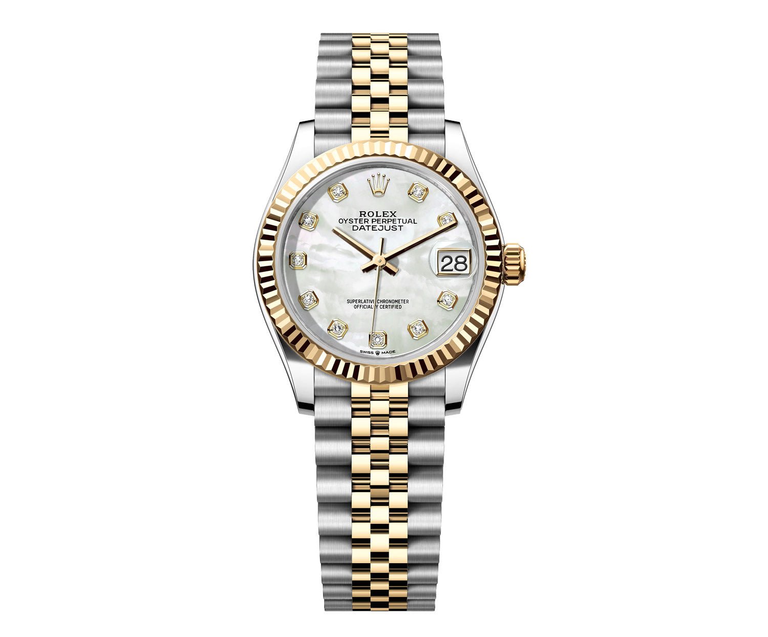 Rolex DateJust 31mm Jubilee 2 Tone-Pearl Gem Dial - Mr. Alex Jewelry