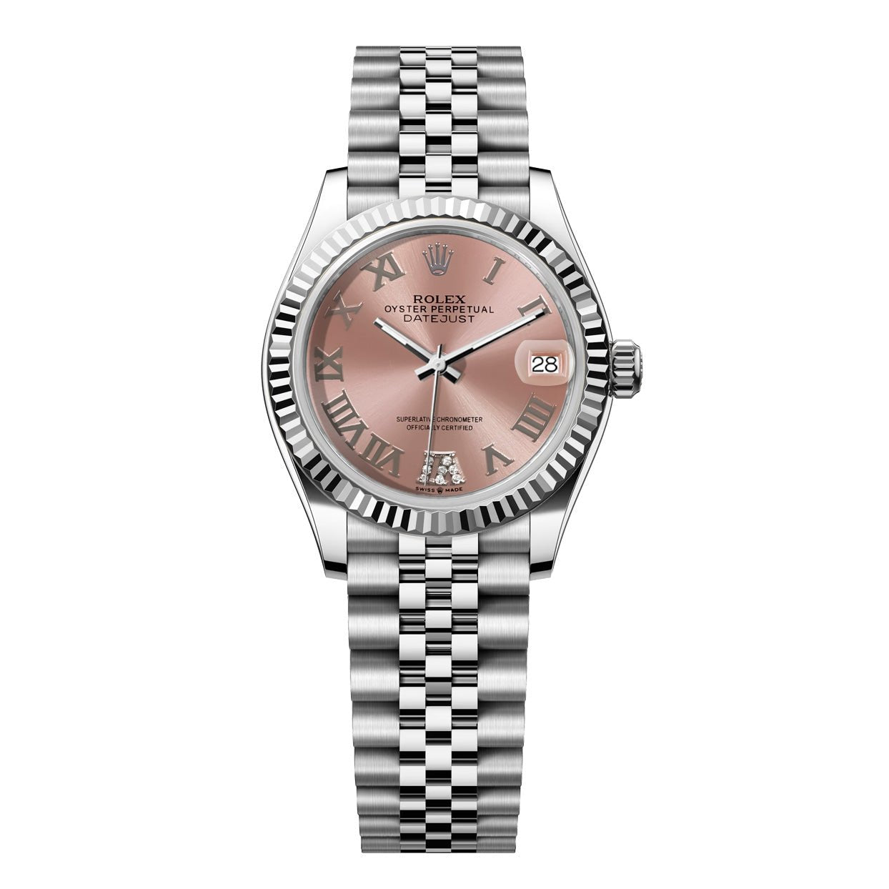 Rolex DateJust 31mm Jubilee - Pink Roman Diamond Dial - Mr. Alex Jewelry