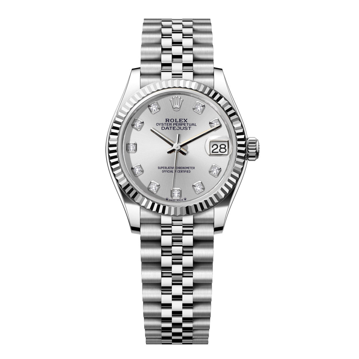 Rolex DateJust 31mm Jubilee Stainless Steel-Silver Gem Dial - Mr. Alex Jewelry