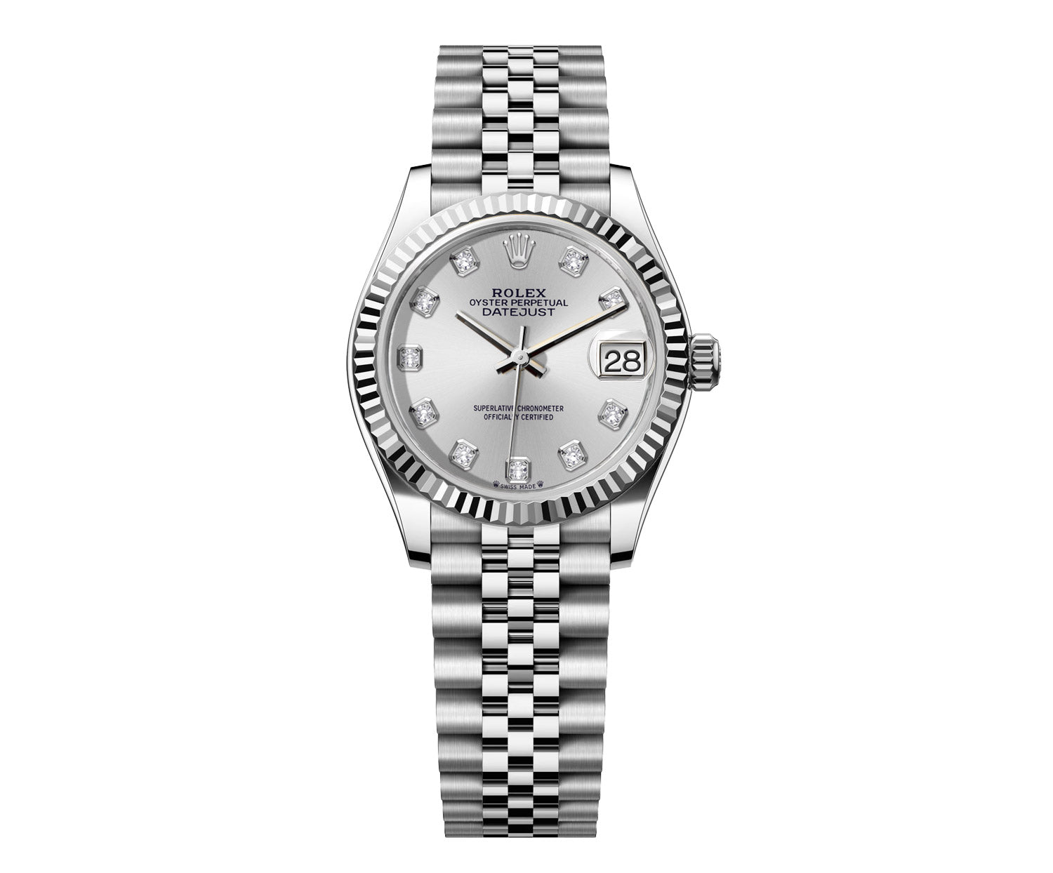Rolex DateJust 31mm Jubilee Stainless Steel-Silver Gem Dial - Mr. Alex Jewelry