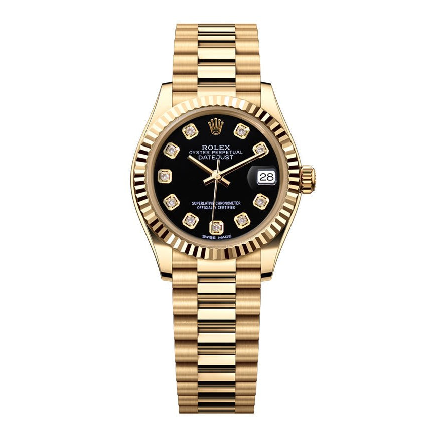 Rolex Datejust 31mm President - Black Gem Dial - Mr. Alex Jewelry