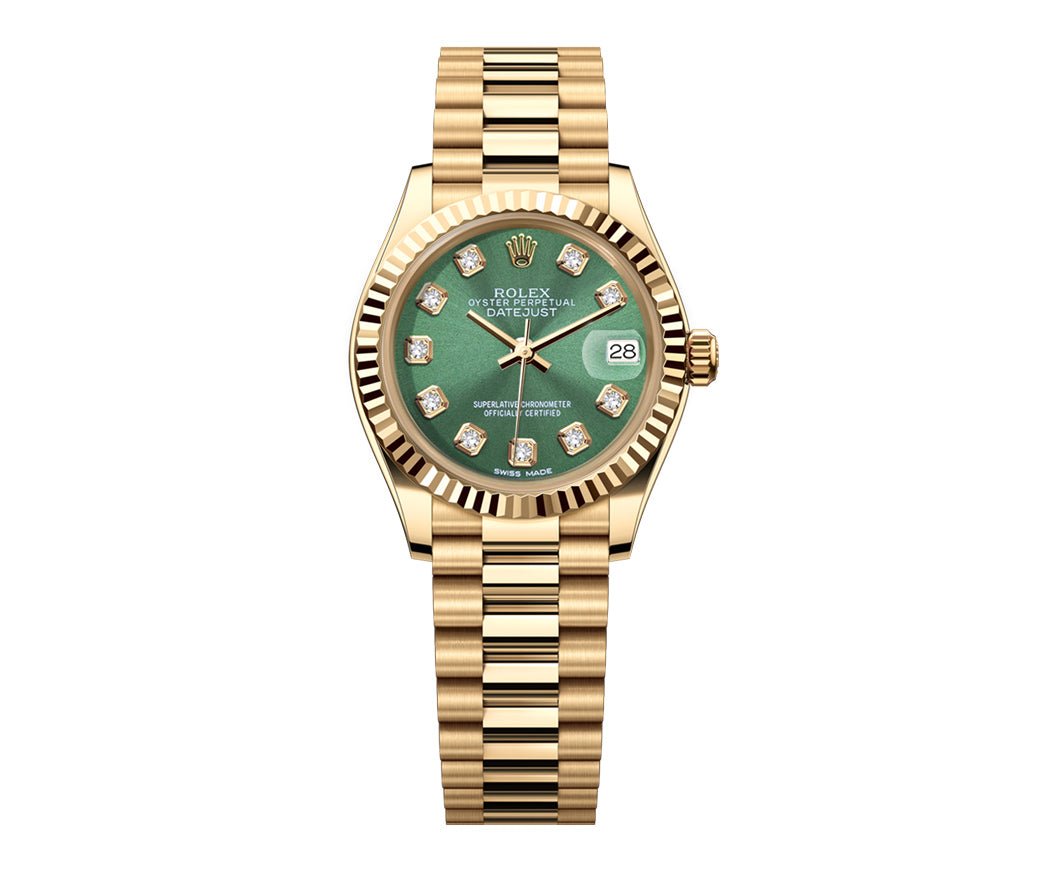 Rolex Datejust 31mm President - Green Gem Dial - Mr. Alex Jewelry