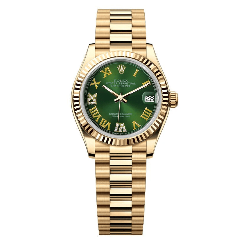 Rolex Datejust 31mm President - Green Gem Dial - Mr. Alex Jewelry