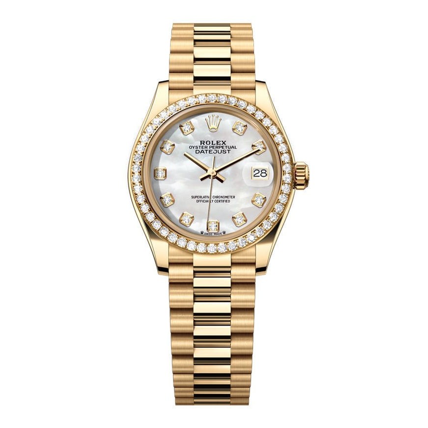 Rolex Datejust 31mm President Pearl Gem Dial - Diamond Bezel - Mr. Alex Jewelry