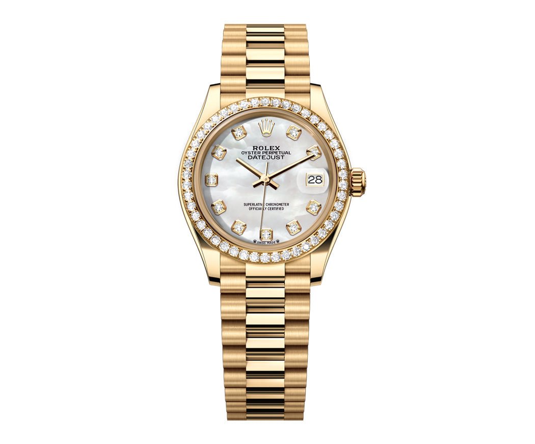 Rolex Datejust 31mm President Pearl Gem Dial - Diamond Bezel - Mr. Alex Jewelry
