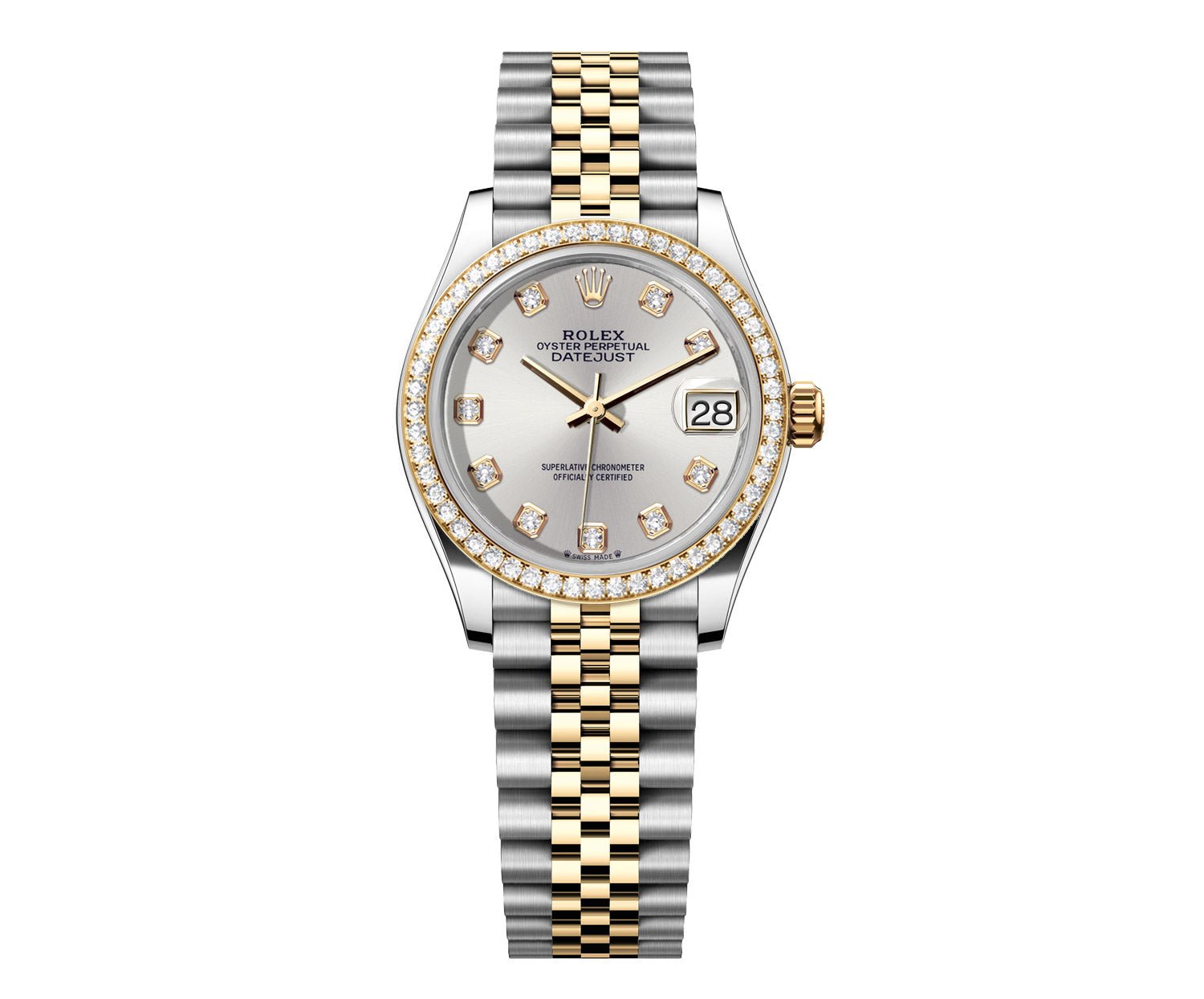 Rolex DateJust 31mm Silver Gem Dial-Diamond Bezel 1.85ct - Mr. Alex Jewelry